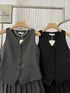 Women Vest With Pleated Skirts Co-Ord Sets